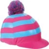 Pom Pom Hat Cover With Stripes -Horse Supply Store go 324270 a