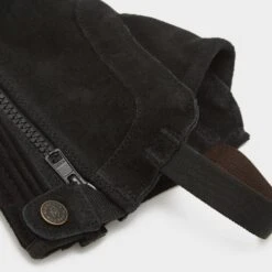 Adults Suede Half Chaps Black -Horse Supply Store go 330019 c