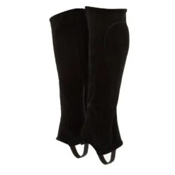 Adults Suede Half Chaps Black -Horse Supply Store go 330019 z