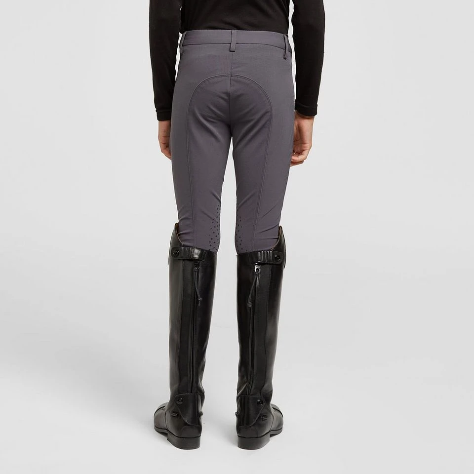 Boys Walton Knee Patch Breeches Grey 4 Boys Walton Knee Patch Breeches Grey - Image 2