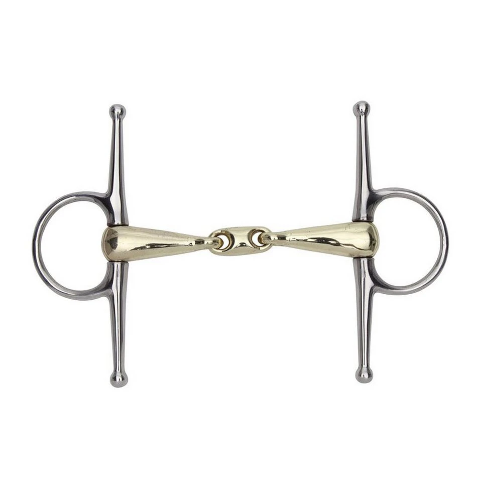 Brass Alloy Full Cheek Snaffle 16mm 4 Brass Alloy Full Cheek Snaffle 16mm - Image 2