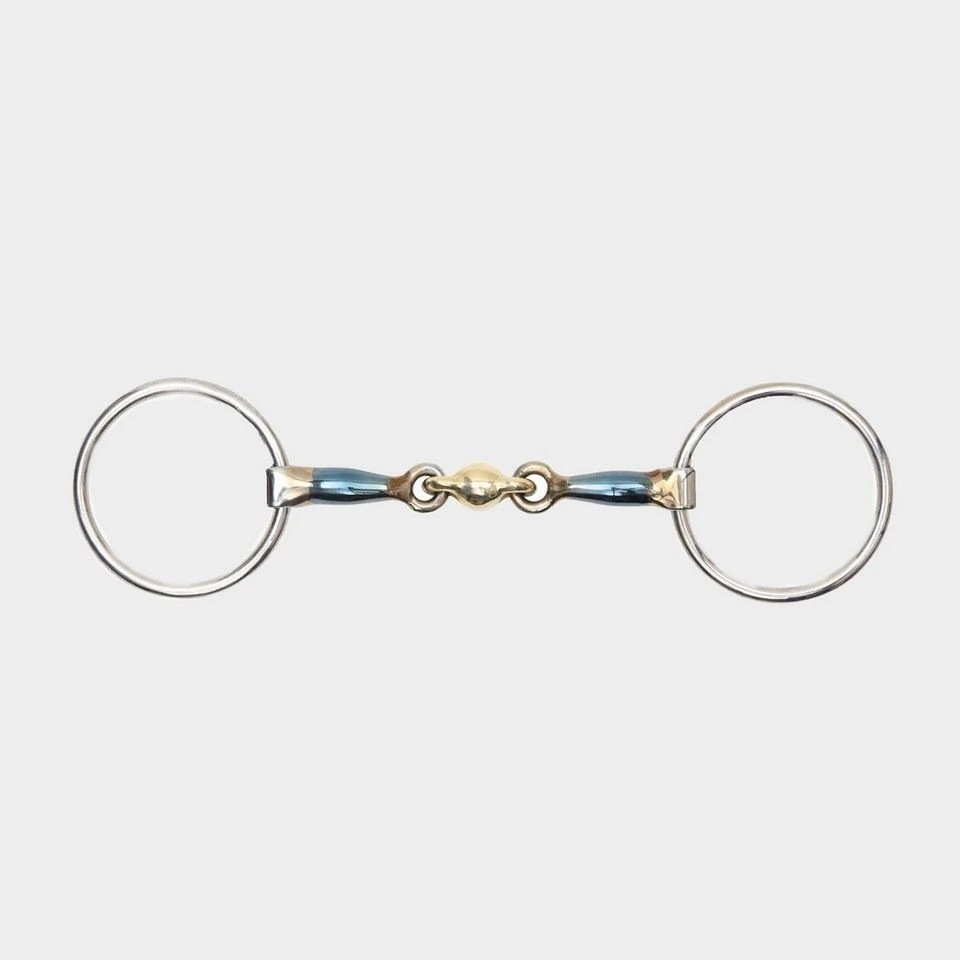 Sweet Iron Loose Ring Snaffle With Copper Lozenge 3 Sweet Iron Loose Ring Snaffle With Copper Lozenge
