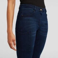 Dublin Shona Full Grip Silicone Print Denim Breeches -Horse Supply Store go 479288 d