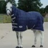 Weatherbeeta ComFiTec 210D Channel Quilt 110g Light-Medium Combo Neck Stable Rug Navy -Horse Supply Store go 479484 a