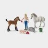 Schleich Vet Visiting Mare And Foal -Horse Supply Store go 499822 a