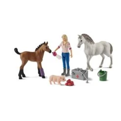 Schleich Vet Visiting Mare And Foal -Horse Supply Store go 499822 z