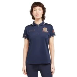 Ladies Team Tech Polo Shirt Navy -Horse Supply Store go 517286 z
