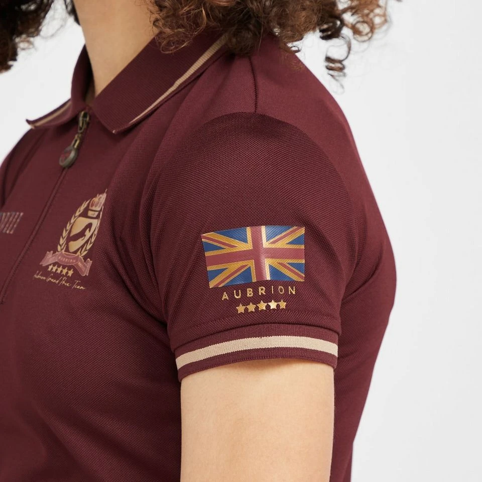 Childs Team Tech Polo Shirt Burgundy 7 Childs Team Tech Polo Shirt Burgundy - Image 5