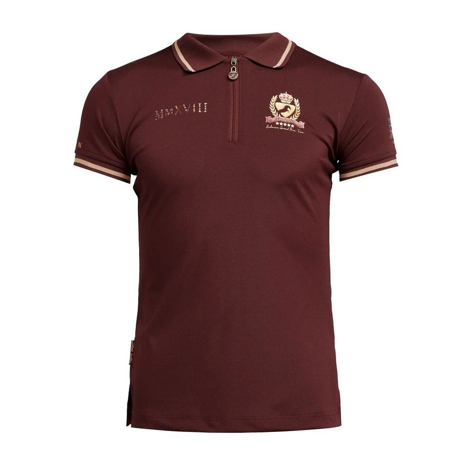 Childs Team Tech Polo Shirt Burgundy 10 Childs Team Tech Polo Shirt Burgundy - Image 8