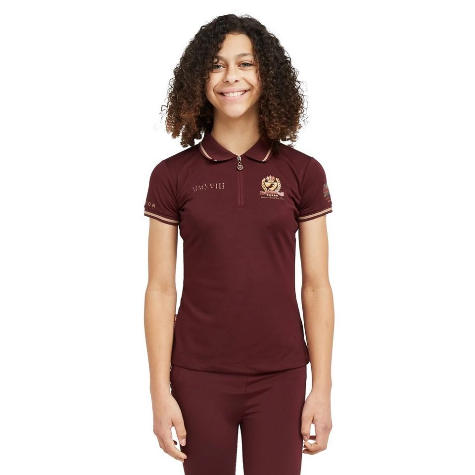 Childs Team Tech Polo Shirt Burgundy 11 Childs Team Tech Polo Shirt Burgundy - Image 9