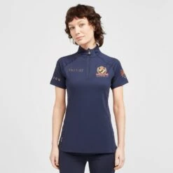 Ladies Team Short Sleeve Base Layer Navy