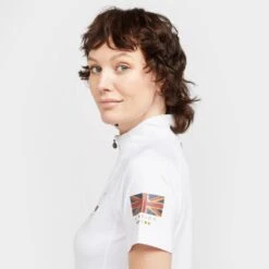 Ladies Team Short Sleeve Base Layer White -Horse Supply Store go 517291 d