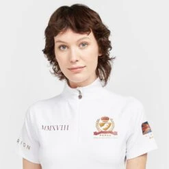 Ladies Team Short Sleeve Base Layer White -Horse Supply Store go 517291 e