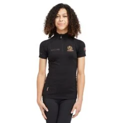 Childs Team Short Sleeve Base Layer Black -Horse Supply Store go 517292 z