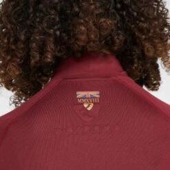 Childs Team Short Sleeve Base Layer Burgundy -Horse Supply Store go 517293 g