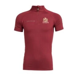 Childs Team Short Sleeve Base Layer Burgundy -Horse Supply Store go 517293 u