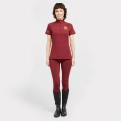 Ladies Team Riding Tights Burgundy -Horse Supply Store go 517302 c