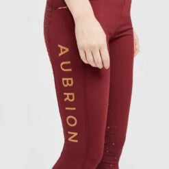 Ladies Team Riding Tights Burgundy -Horse Supply Store go 517302 e