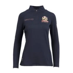 Ladies Team Long Sleeve Base Layer Navy -Horse Supply Store go 517316 u