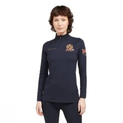 Ladies Team Long Sleeve Base Layer Navy -Horse Supply Store go 517316 z