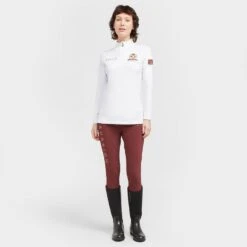 Ladies Team Long Sleeve Base Layer White -Horse Supply Store go 517317 c