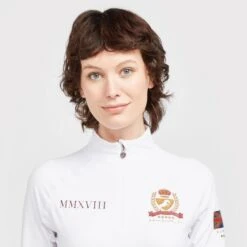 Ladies Team Long Sleeve Base Layer White -Horse Supply Store go 517317 e