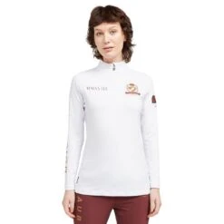 Ladies Team Long Sleeve Base Layer White -Horse Supply Store go 517317 z