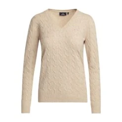 Classy Cable Pullover Champagne Light Grey Heather -Horse Supply Store go 526486 u