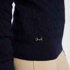 Classy Cable Pullover Navy 13 Classy Cable Pullover Navy -Horse Supply Store go 526487 e