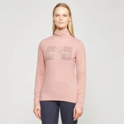 Ladies Cecile Long Sleeve Top Blush Melange