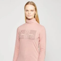 Ladies Cecile Long Sleeve Top Blush Melange -Horse Supply Store go 526492 d