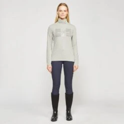 Ladies Cecile Long Sleeve Top Grey Heather 10 Ladies Cecile Long Sleeve Top Grey Heather -Horse Supply Store go 526493 c