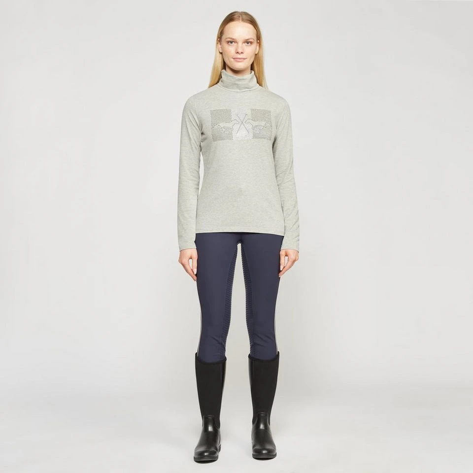 Ladies Cecile Long Sleeve Top Grey Heather 5 Ladies Cecile Long Sleeve Top Grey Heather - Image 3