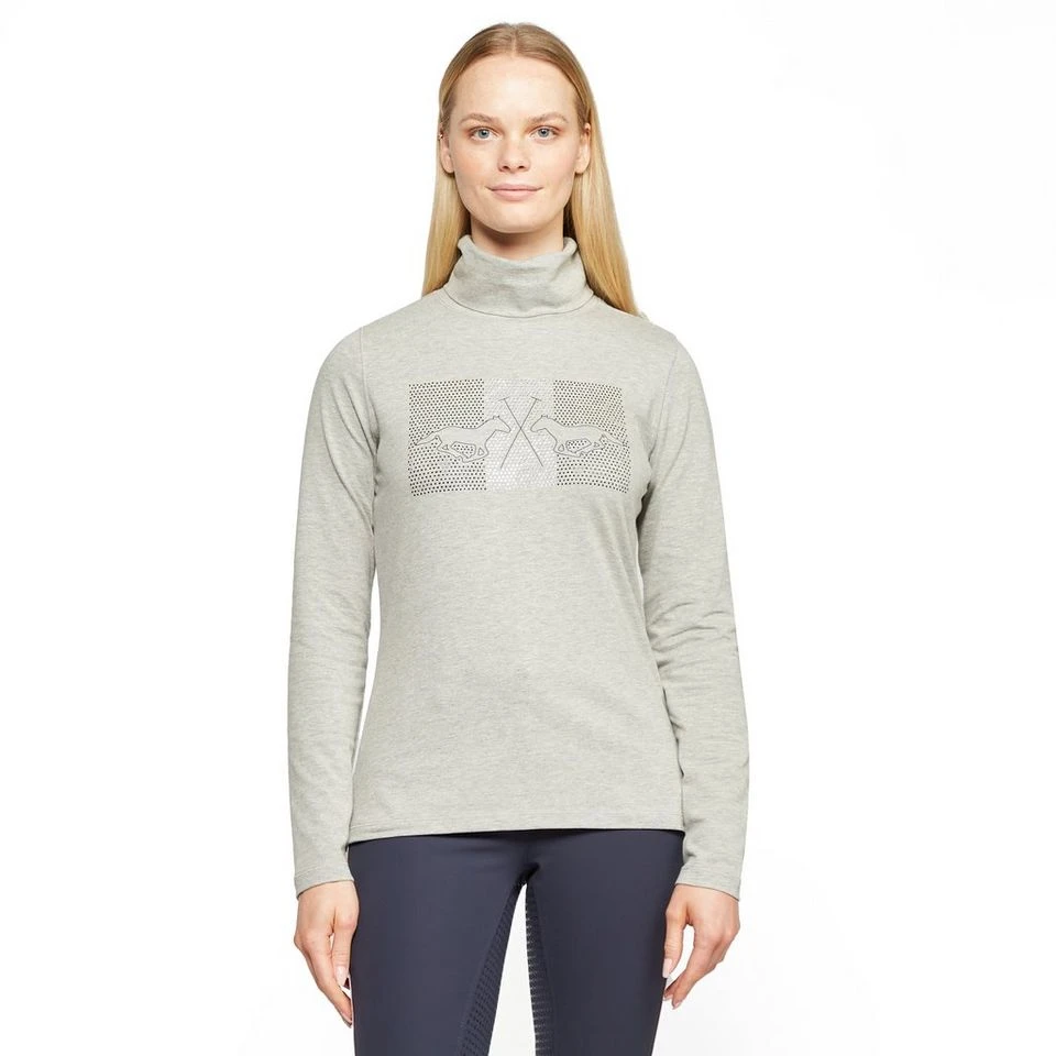 Ladies Cecile Long Sleeve Top Grey Heather 8 Ladies Cecile Long Sleeve Top Grey Heather - Image 6