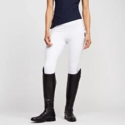 Ladies Team Riding Tights White