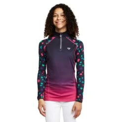 Maids Hyde Park Cross Country Shirt Pink Spot -Horse Supply Store go 575420 z