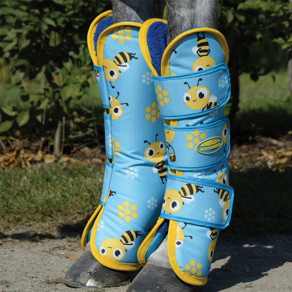 Weatherbeeta 1200D Wide Tab Travel Boots Bee Print 4 Weatherbeeta 1200D Wide Tab Travel Boots Bee Print - Image 2