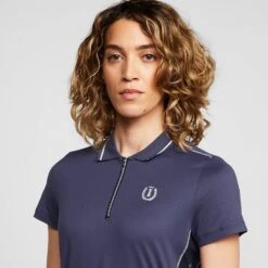 Women’s Lurex Trim Polo Shirt -Horse Supply Store go 591808 d