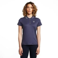 Women’s Lurex Trim Polo Shirt -Horse Supply Store go 591808 z