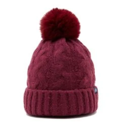 Chunky Knit Bobble Hat In Wine -Horse Supply Store go 609986 z