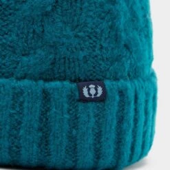 Chunky Knit Bobble Hat In Ocean Blue -Horse Supply Store go 609987 c