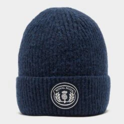 Knitted Beanie In Dark Blue