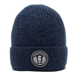 Knitted Beanie In Dark Blue -Horse Supply Store go 609989 z