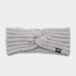 Knotted Headband In Grey Marl