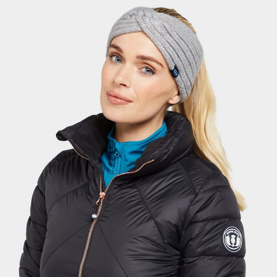 Knotted Headband In Grey Marl 4 Knotted Headband In Grey Marl - Image 2